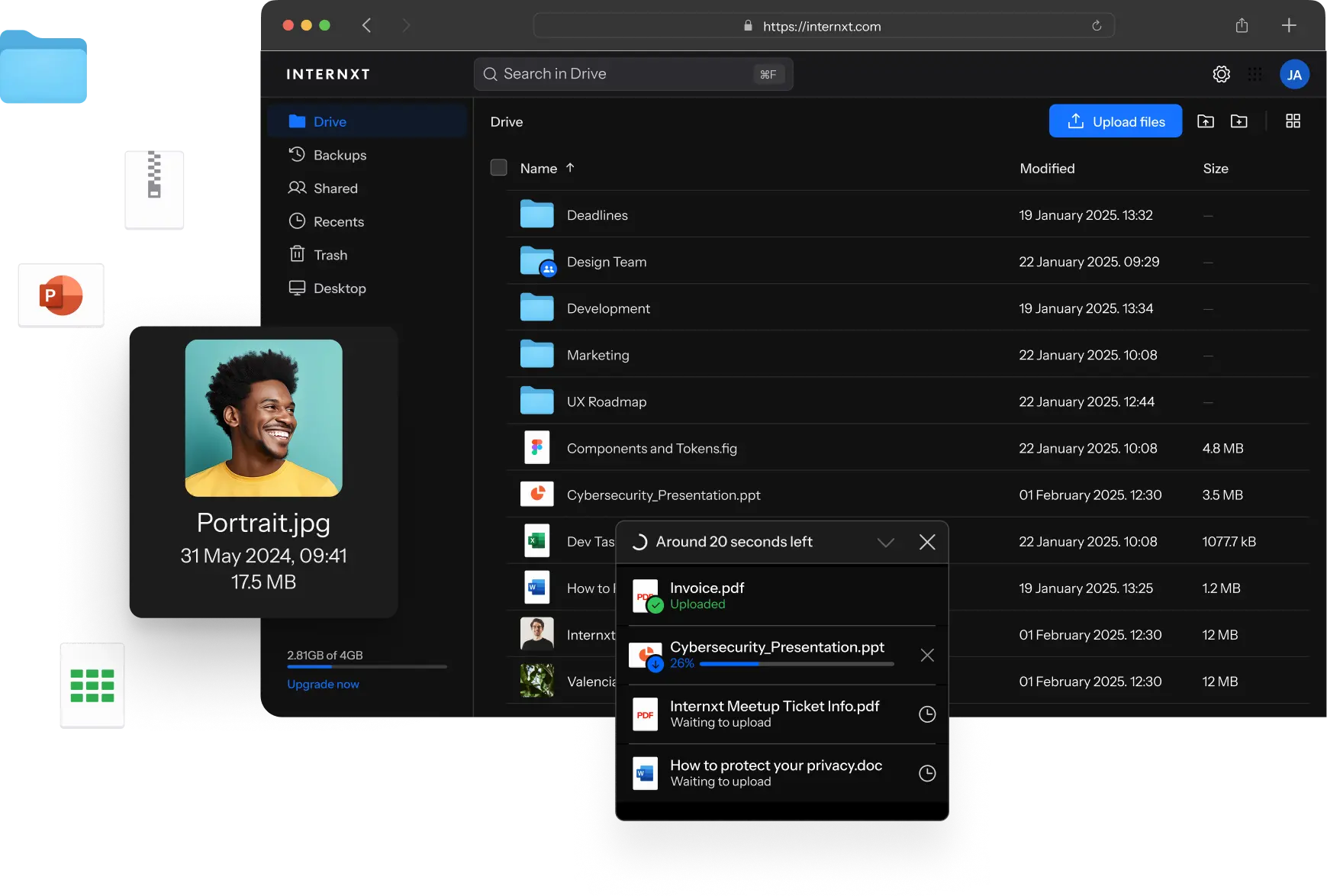 DriveWeb DarkMode image desktop