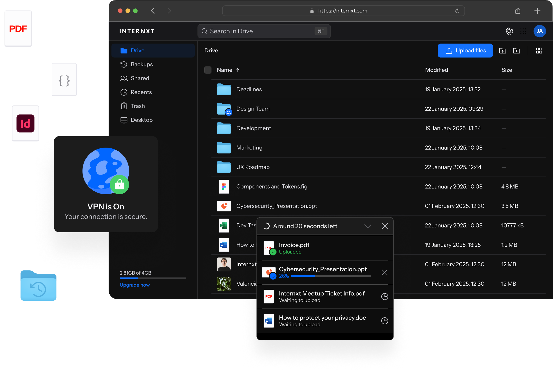 DriveWeb DarkMode image desktop
