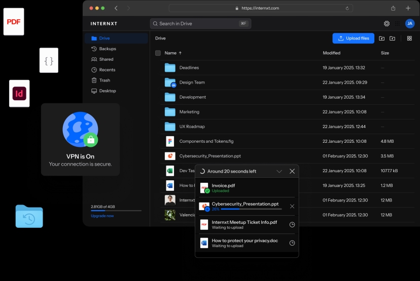 DriveWeb DarkMode image desktop